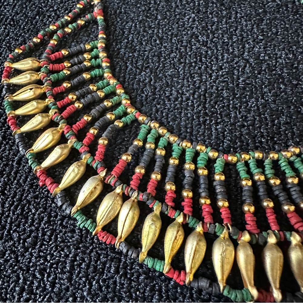 Vintage Egyptian Faience Necklace - Picture 5 of 15